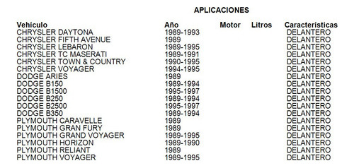 Motor Limpiaparabrisas Delantero Dodge Ramcharger 1990-1993 Foto 6