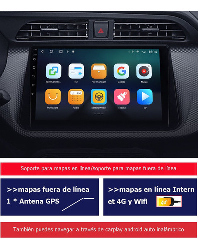 Radio Estreo Android Auto Gps Para Nissan Kicks Micra Versa Foto 2