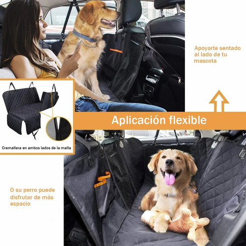 Funda Impermeable Cubre Asiento Para Mascotas Perro De Auto Foto 5