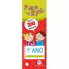 Pense Rápido - 1º Ano, De Cultural, Ciranda. Série Pense Rápido Ciranda Cultural Editora E Distribuidora Ltda., Capa Mole Em Português, 2019