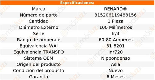 Porta Diodos Alternador Nippondenso Tercel 1.5l 4 Cil 87/99 Foto 4