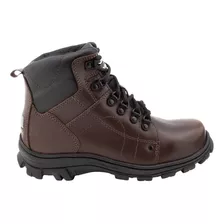 Bota Coturno Masculino Daleshoes Couro Marrom Trilha Pesca.