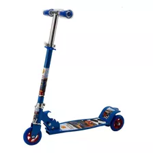 Patinete Azul Menino Crianças 5 6 7 8 9 Anos Dobrável Ajuste