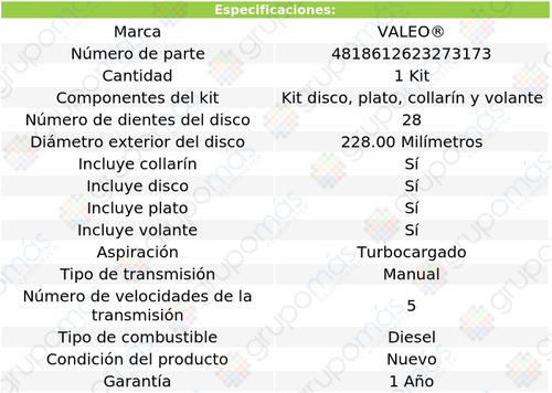 1 Kit De Clutch Valeo Caddy L4 2.0l 2019 A 2020 Calidad Eo Foto 4