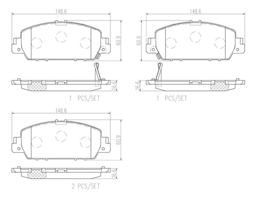 Balatas Delanteras / Honda Hr-v Epic 2016 A 2018 Cermica Foto 2