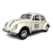 Miniatura Fusca Herbie 53 De Metal 1/32 