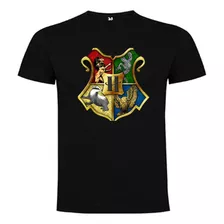 Polera Harry Potter Casas Gryffindor Algodón Pow Club