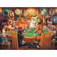 White Mountain Puzzles - Perros De Póquer - Rompecabezas De 