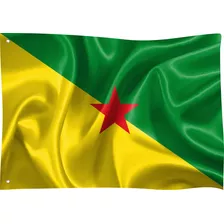Bandeira Da Guiana Francesa Ultramarina França 0,9 X 1,3 M