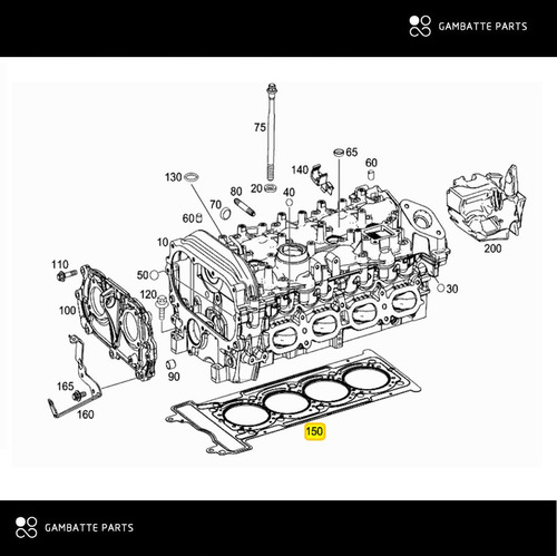 Junta De Cabeza Mercedes Benz C 350e Sedan Motor 274 2018 Foto 5