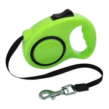 Correa Retractil Automatica Perro Paseo Mascotas 3 Metros Color Verde