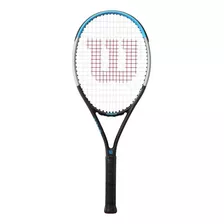 Raqueta Tenis Wilson Ultra Power Aro 100 284 Gr 100% Grafito Tamaño Del Grip 4 3/8 Color Negro/ Azul / Gris Encordada