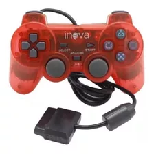 Controle Ps2 Analógico Com Vibração 17 Botões 