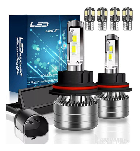 Kit Faros Luz Led 9007 14000lm Para Chevrolet Haz Alta/baja