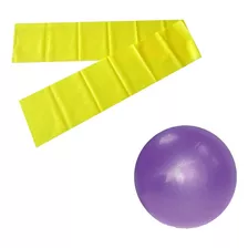 Kit 10 Overball 25cm + 10 Faixais Elástica P/ Fortalecimento