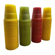 Vasos Descartables Colores X100 Unidades Odontolgia