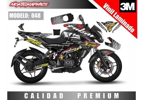 Calcomanias Pulsar Ns 200 Amaricam Cup Ns Racing Moto Gp  Foto 4