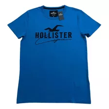 Camiseta Hollister Azul Masculina