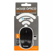 Steren Mouse Inalámbrico Óptico Con Nano Receptor Color