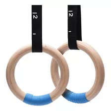 Anillos De Gimnasia De Madera 992 Libras Con Hebilla Ajustab