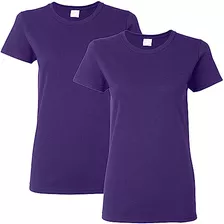 Camiseta De Algodón Grueso Mujeres, Estilo G5000l, Paq...