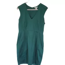 Vestido Casual Color Verde Marca H&m Talla 12
