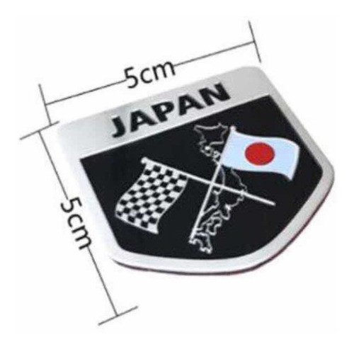 Emblema Pegatina Bandera Japn Para Honda Nissan Toyota Suba Foto 2