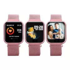 Relógio Smartwatch P70 Pro C/ 2 Pulseiras - Rose - Original