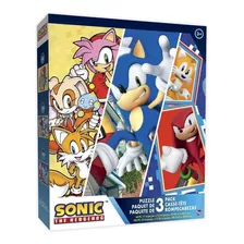 Pack De Puzzles Sonic De 48 A 100 Piezas