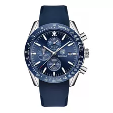 Relojes Hombre Deportivo Benyar 5140 Pas Cronografo Caja Color De La Malla Azul Color Del Bisel Azul Color Del Fondo Azul