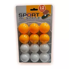 Pelota De Pin-pon Mesa Tenis Balls Blancas Y Naranja 12 Und