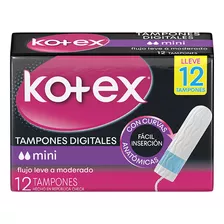 Tampones Digitales Kotex Mini X 12 Un