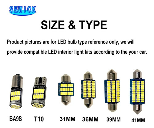 Kit De Luz Interior Led Canbus Toyota Corolla 15pz 2003-2011 Foto 4