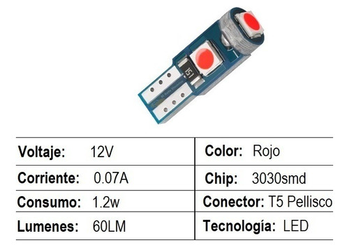 Focos Mini Pellisco T5 3 Led 3030 Smd 3w Bolsa 10 Piezas Foto 8