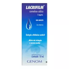 Lacrifilm 5mg/ml Solução Oftálmica Frasco Gotejador Com 10ml