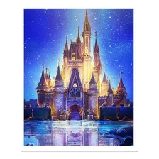 Pintura Diamantes Diy 5d Castelo Cinderela Disney