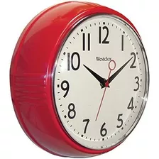 Westclox 32042r Retro 1950 Reloj De Pared De Cocina 95inch R