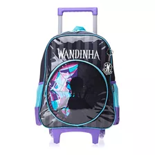 Mochila De Rodinhas Wandinha Preta Luxcel