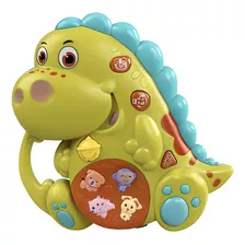 Brinquedo Dinossauro Teclado Musical Infantil Sons Animais 