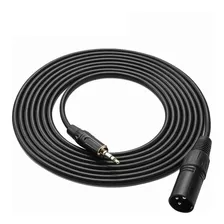 Cable Auxiliar Trs Plug 3.5 A Xlr Macho Balanceado 3 Metros