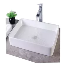 Lavamanos Blanco Vessel Pool Rectangular 48 X 37 X 15 Cm