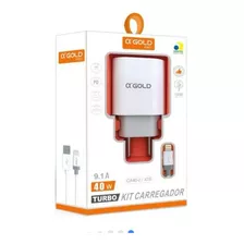 Kit Carregador Turbo 40w Usb / Usb-c Para iPhone