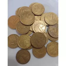 Lote 25 Moedas Amarela Para Alianca 1 E 2 Cruzeiros - S1101