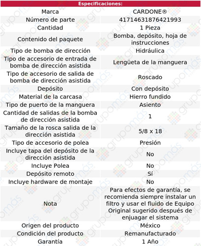 1 Bomba Direccin Hidrulica Astre L4 2.3l 76 Al 77 Reman Foto 5