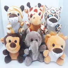 Mini Chaveiro Animais Safari Baby De Pelúcia - Jogo 30pçs