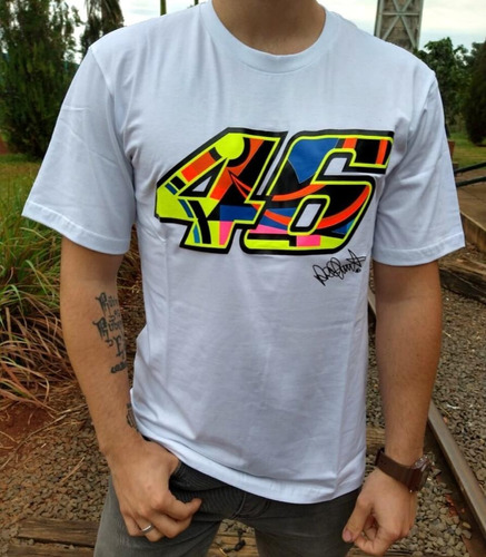 camiseta valentino rossi masculina
