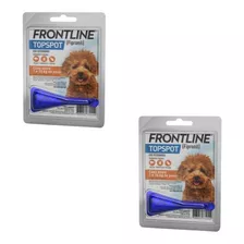 Kit Combo C/ 02 Unid Frontline Topspot Cães 1 A 10 Kg