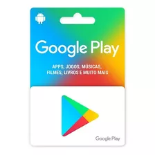 Cartão Google Play Store Envio Imediato Gifcard 17,99