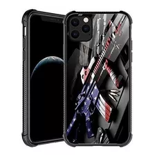 Compatible Con iPhone 12 Pro Max Case, Usa Weapon Gun iPhone