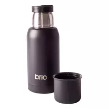 Termo Acero Inox 750 Ml Brio Con Pico Cebador Color Negro